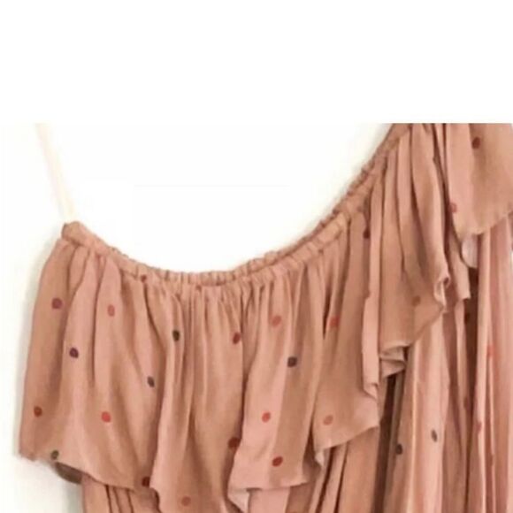 FARM Rio Beige Dots One Shoulder Dress
Size Small Midi - Picture 5 of 14